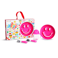 Σετ Φαγητού Munchkin Be happy ροζ 51874