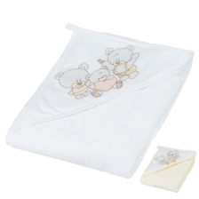 Βρεφική πετσέτα με κουκούλα Tega Baby Bear 100x100 εκατοστών.