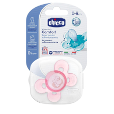 Πιπίλα CHICCO Physio Comfort 0-6 μηνών, 1 τεμάχιο Κορίτσι.