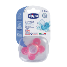 Πιπίλα CHICCO Physio Comfort 6-12 μηνών, 1 τεμάχιο Κορίτσι.