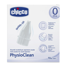 Μαλακές άκρες CHICCO για ρινικό αποφρακτήρα με φυσιολογικό ορό.