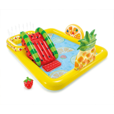 Φουσκωτό στρώμα με τσουλήθρα Intex Fun 'N Fruity Play Center