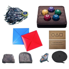 Επιτραπέζιο Κορεάτικo παιχνίδι 5 σε 1 Raya Toys Gonggi, Ddakji, Biseokchigi, Paengi Doligi, Jegi.