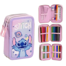 Κασετίνα σχολική Cerda STITCH, 3 θέσεων, πλήρες.