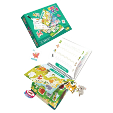 Εκπαιδευτικό βιβλίο δραστηριοτήτων Raya Toys Busy Book Animals, με 8 μαρκαδόρους.