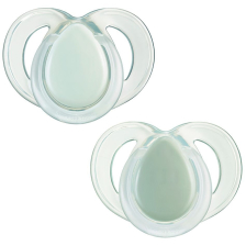Ορθοδοντικές πιπίλες Tommee Tippee Night Time, 6-18 μηνών, 2 τεμαχίων, Πράσινες.