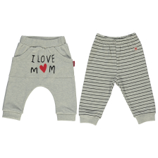Παντελόνι Bebetto MUM&DAD 2 τεμ. 6-24μ. T2398