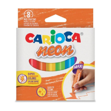 Κηρομπογιές CARIOCA Neon, 8 χρωμάτων.