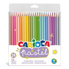 Ξυλομπογιές Παστέλ CARIOCA Pastel, 24 χρωμάτων.
