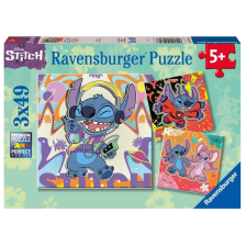 Παζλ Ravensburger Disney Stitch, 3x49 τεμαχίων.