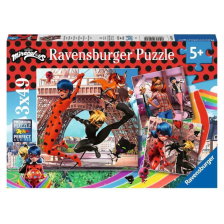 Παζλ Ravensburger Miraculous Ladybug και Cat Noir, 3x49 τεμαχίων.