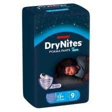 Пелени гащички HUGGIES DryNites Pyjama Pants 13+ години, 49-60 кг, 9бр. момче    