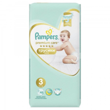 Πάνες-βρακάκια Pampers Premium Care Pants Value Pack 3 Midi 6-11 κιλά 48 τεμάχια