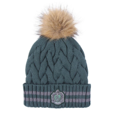 Πλεκτός σκούφος Cerda Harry Potter Slytherin με πομ πομ.