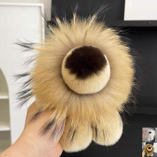 Λούτρινο μπρελόκ Raya Toys Λιοντάρι, φυσική τρίχα, 15 εκατοστών.