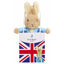 Λούτρινο παιχνίδι Peter Rabbit σε σακούλα δώρου.