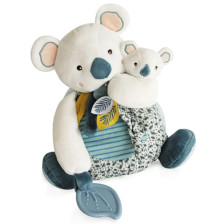 Λούτρινο Κοάλα με μωρό και οδοντοφυΐα Doudou Yoca the Koala, DC3669, 25 εκατοστών.