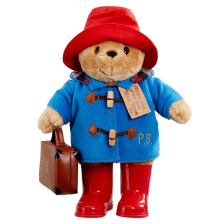 Λούτρινο αρκουδάκι Paddington με μπότες και βαλίτσα, 34 εκατοστών.