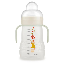 Μπιμπερό μετάβασης MAM Trainer Night, Εκρού, 220 ml.