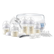 Χειροκίνητο θήλαστρο μητρικού γάλακτος Philips Avent Natural Motion SCD430/50, με αξεσουάρ.