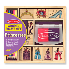 Σφραγίδες ξύλινες Melissa and Doug Πριγκίπισσες 12418