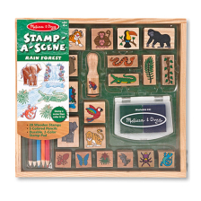 Σφραγίδες ξύλινες Melissa and Doug Τροπικό Δάσος 12423