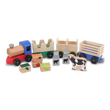 Ατμομηχανή με βαγόνια και ζωάκια Melissa and Doug 14545