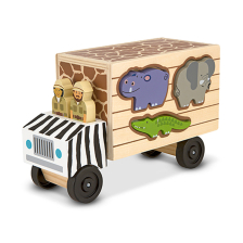 Φορτηγό ξύλινο με σχήματα ζώων Melissa and Doug 15180