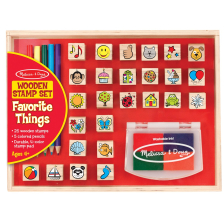Σφραγίδες ξύλινες Melissa and Doug Αγαπημένα πράγματα 19362