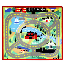 Τάπητας παιδικός Melissa and Doug Πόλη με ξύλινα αυτοκινητάκια 19400