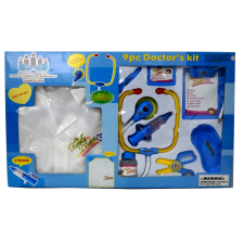 Σετ γιατρού με μπλούζα  Raya Toys Μπλε