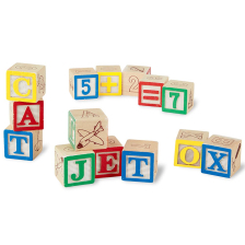 Κυβάκια ξύλινα Melissa and Doug ABC/123 11900
