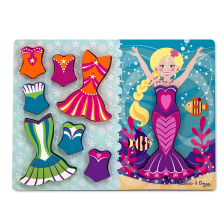 Пαζλ ξύλινο Melissa and Doug Ρούχα για γοργόνα 19023