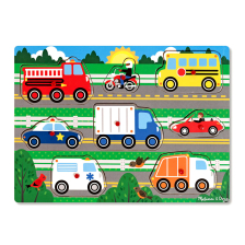 Παζλ ξύλινο Melissa and Doug Οχήματα 19051
