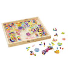 Σετ Melissa and Doug Μπουκέτο από ξύλινες χάντρες 14169