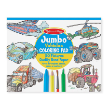 Βιβλίο για χρωματισμό Melissa and Doug Οχήματα 14205