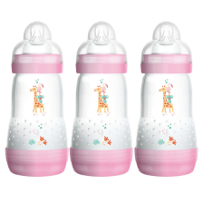 Μπιμπερό Easy S. Anti-Colic Bottle 260ml 3τεμ. ροζ