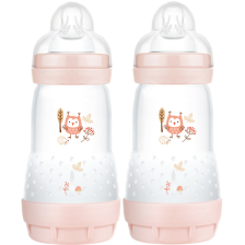 Μπιμπερό MAM Easy Start 260 ml. 2 τεμαχίων ροζ.