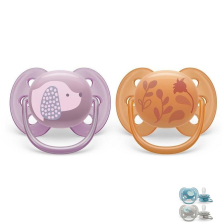 Ορθοδοντικές πιπίλες Philips Avent - Ultra Soft, 6-18 μηνών, 2 τεμαχίων.