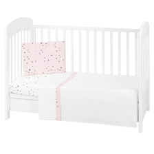 Σετ κρεβατοκάμαρας 3 τεμαχίων Kikka Boo 70/140 Bear with me Pink.