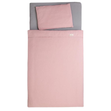 Σετ βρεφικής κρεβατοκάμαρας Baby Matex Muslin, 2 τεμαχίων, 100 x 135 εκατοστών, ροζ, 0384-12.