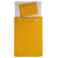 Σετ βρεφικής κρεβατοκάμαρας Baby Matex Muslin, 3 τεμαχίων, 100 x 135 εκατοστών, μουσταρδί, 0073.