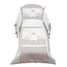 Σετ Κούνιας Italbaby BABY RE Maxi 5 τεμ. 100х130 εκ. Dove Grey με Πάντα Κούνιας