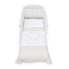 Σετ Κούνιας Italbaby POPSTAR Pony 4τεμ. 70х130 White / Ivory με Πάντα Κούνιας