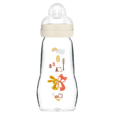 Γυάλινο μπιμπερό MAM Feel Good 260ml Unisex.