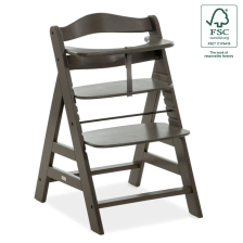 Ξύλινη καρέκλα φαγητού Hauck Alpha+ Select Charcoal