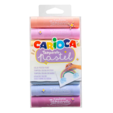 Χρώματα ξηρής τέμπερας CARIOCA Pastel Temperello, 8 τεμαχίων.