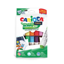 Χρώματα ξηρής τέμπερας για υφάσματα CARIOCA Fabric, 10 τεμαχίων.