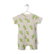 Βρεφική ολόσωμη φόρμα Bebetto Cute Cactus 3-18 μηνών, T3046.