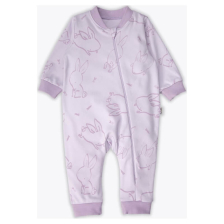 Βρεφική ολόσωμη φόρμα Bebetto RABBIT AND CARROTS LILAC 6-36 μηνών, T4477.